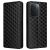 Чохол Deexe Rhombus Book для Xiaomi Poco C95 Pro - Black: фото 1 з 7