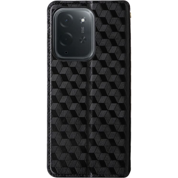 Чохол Deexe Rhombus Book для Xiaomi Poco C95 Pro - Black: фото 7 з 7