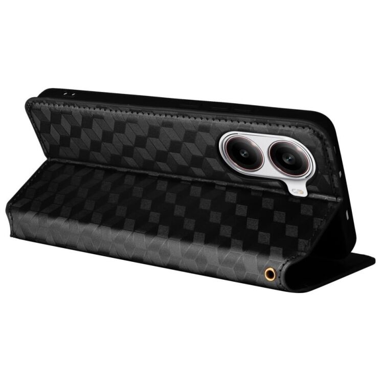 Чохол Deexe Rhombus Book для Xiaomi Poco X7 Pro - Black: фото 4 з 6