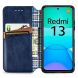 Чехол Deexe Rhombus Book для Xiaomi Redmi 13 - Blue (358902L). Фото 2 из 9