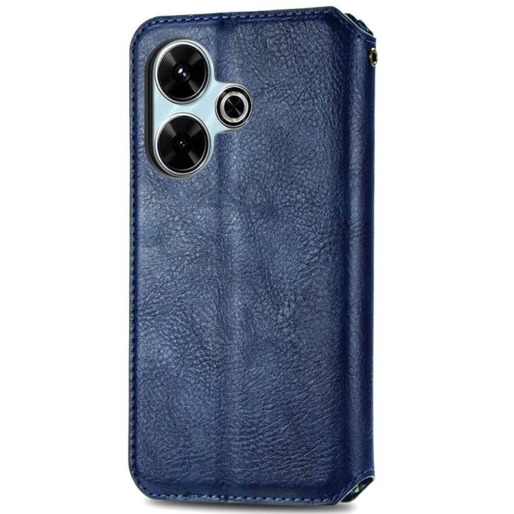 Чехол Deexe Rhombus Book для Xiaomi Redmi 13 - Blue: фото 5 из 9