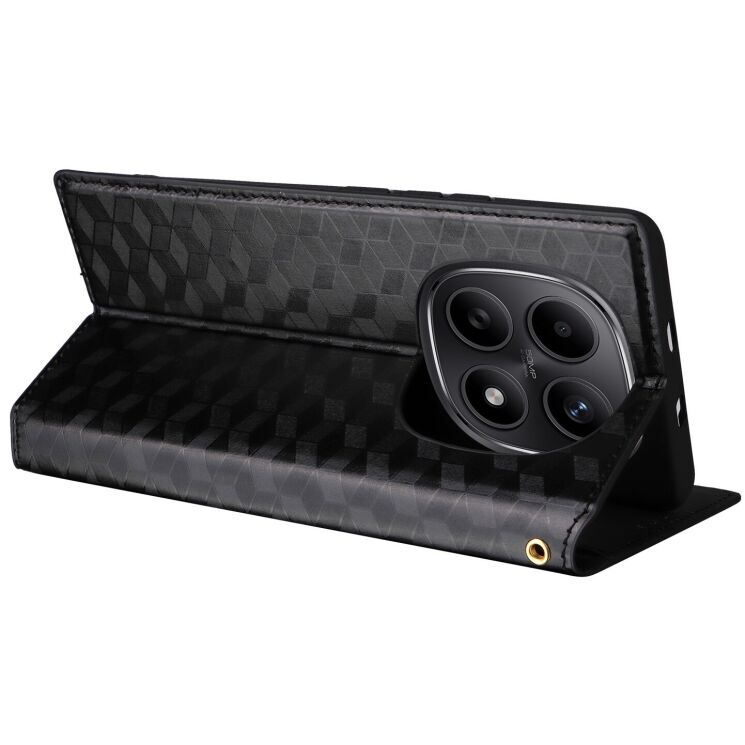 Чехол Deexe Rhombus Book для Xiaomi Redmi Note 15 (4G/5G) / Poco M8 - Black: фото 5 из 8