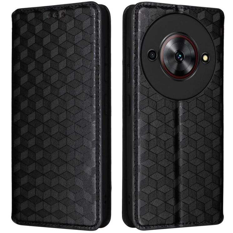Чехол Deexe Rhombus Book для ZTE Nubia Focus - Black: фото 1 из 9