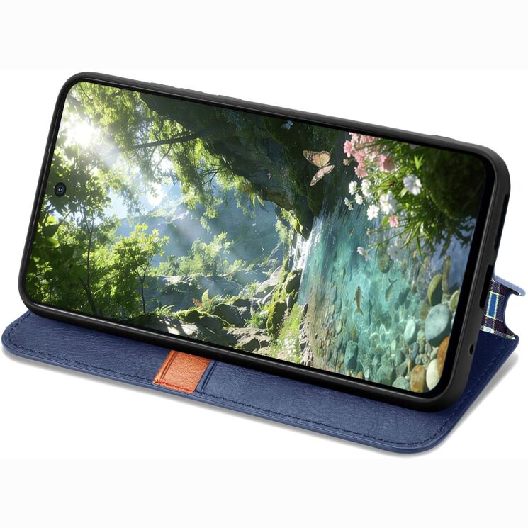 Чехол Deexe Rhombus Wallet для Honor 600 Lite - Blue: фото 4 из 8