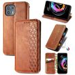 Чехол Deexe Rhombus Wallet для Motorola Edge 20 Lite - Brown (288913Z)
