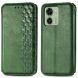 Чехол Deexe Rhombus Wallet для Motorola Edge 40 - Green (335618G). Фото 1 из 6