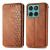 Чохол Deexe Rhombus Wallet для Motorola Moto G17 Power / G15 Power / G15 - Brown: фото 1 з 6