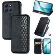 Чохол Deexe Rhombus Wallet для Motorola Moto G86 - Black (383323B)