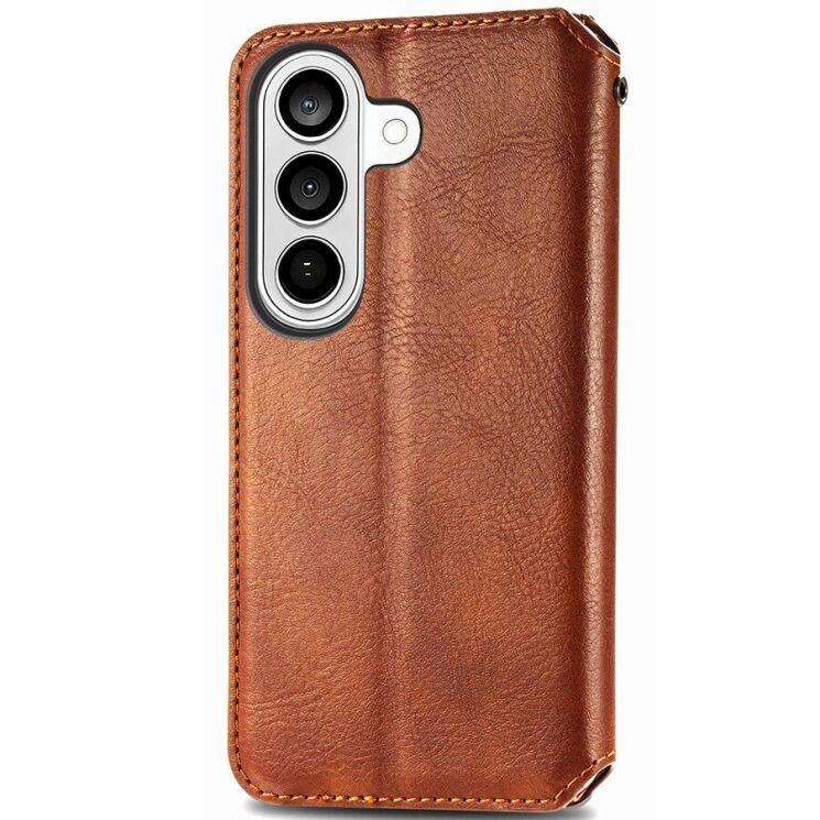 Чехол Deexe Rhombus Wallet для Samsung Galaxy A37 (A376) - Brown: фото 5 из 8