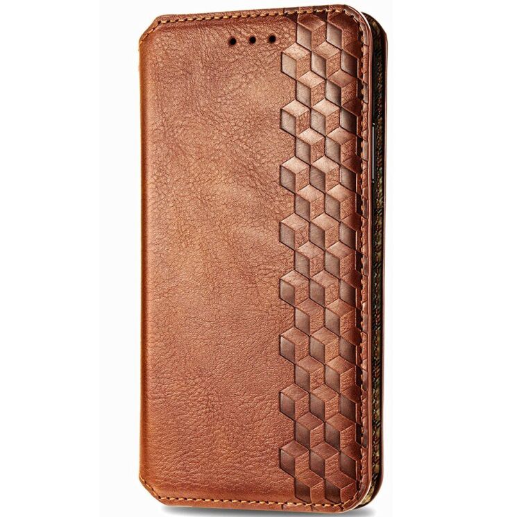 Чехол Deexe Rhombus Wallet для Samsung Galaxy A37 (A376) - Brown: фото 4 из 8