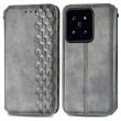 Чехол Deexe Rhombus Wallet для Xiaomi 14T - Grey (365702H)