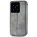 Чехол Deexe Rhombus Wallet для Xiaomi 14T - Grey (365702H). Фото 5 из 6