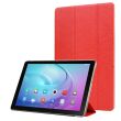 Чехол Deexe Silk Texture для Huawei MatePad T10 / T10s - Red (258200R)