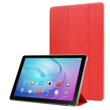 Чехол Deexe Silk Texture для Huawei MatePad T10 / T10s - Red: фото 1 из 6
