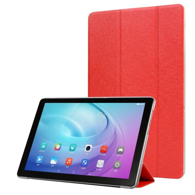 Чехол Deexe Silk Texture для Huawei MatePad T10 / T10s - Red: фото 1 из 6