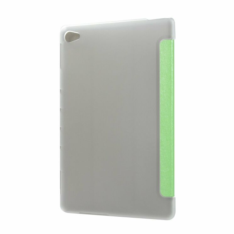 Чехол Deexe Silk Texture для Huawei MediaPad M5 Lite 10 - Green: фото 2 из 6