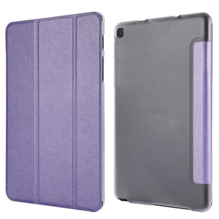 Чехол Deexe Silk Texture для Samsung Galaxy Tab A7 Lite (T220/T225) - Purple: фото 4 из 8