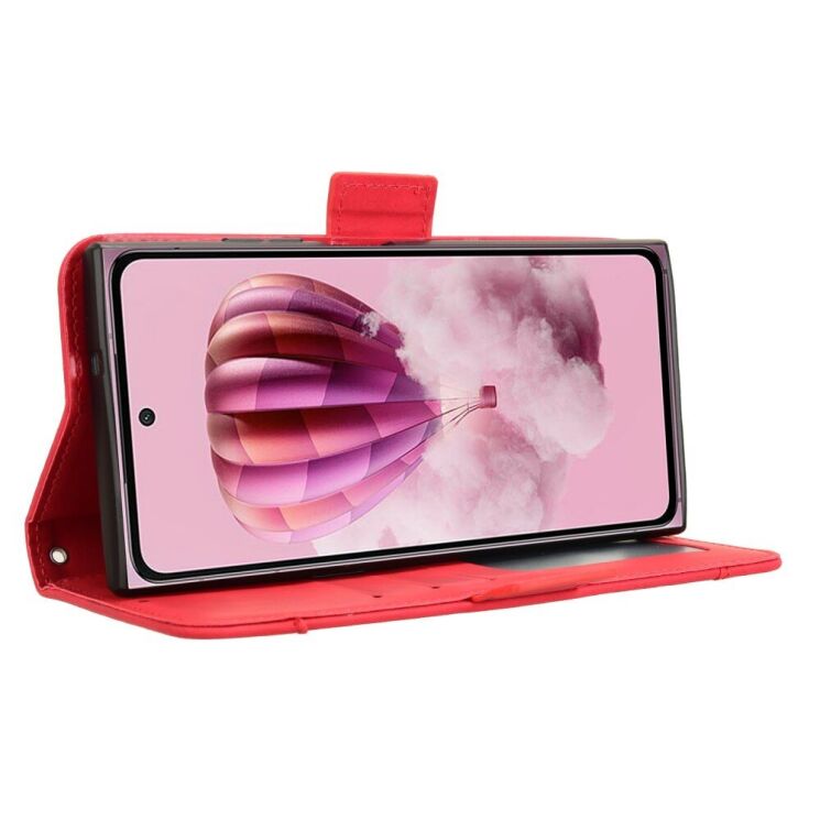 Чехол Deexe Wallet Stand для HMD Skyline - Red: фото 4 из 8