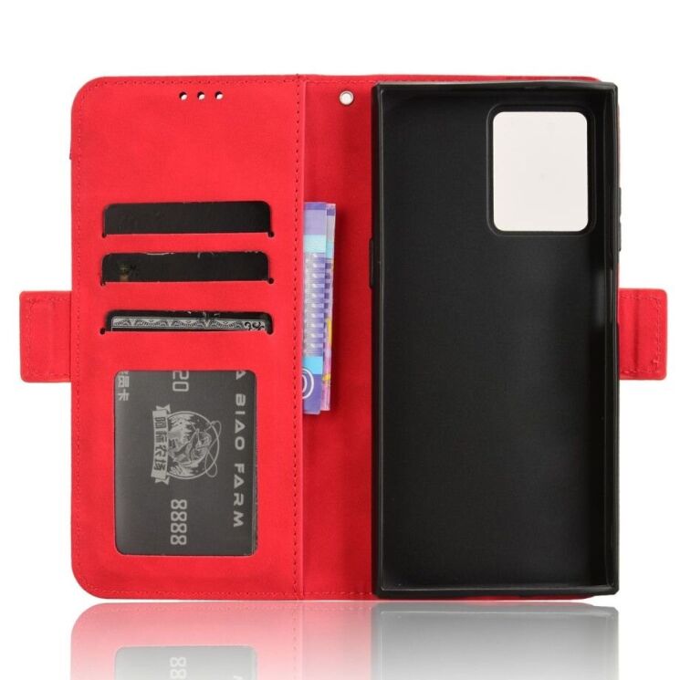 Чехол Deexe Wallet Stand для HMD Skyline - Red: фото 5 из 8