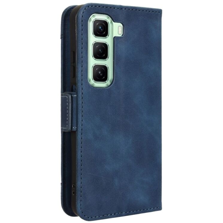 Чехол Deexe Wallet Stand для Infinix Hot 50 - Blue: фото 6 из 8