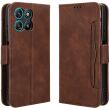 Чехол Deexe Wallet Stand для Motorola Moto G57 / G57 Power / G67 Power - Brown (402808Z)