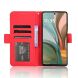 Чехол Deexe Wallet Stand для Motorola Moto G75 - Red (367834R). Фото 3 из 8