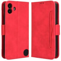 Чехол Deexe Wallet Stand для Nothing CMF Phone 1 - Red: фото 1 из 7