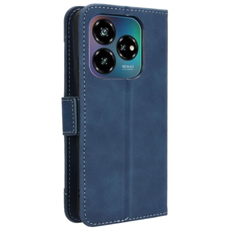 Чехол Deexe Wallet Stand для ZTE Nubia V60 Design - Blue: фото 6 из 8