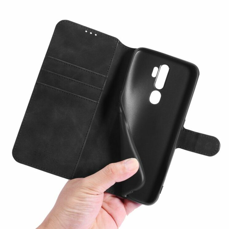 Чехол DG.MING Retro Style для OPPO A5 2020 / A9 2020 - Black: фото 5 из 10