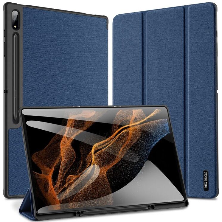 Чехол DUX DUCIS Domo Series для Samsung Galaxy Tab S8 Ultra (T900/T906) - Blue: фото 2 из 12