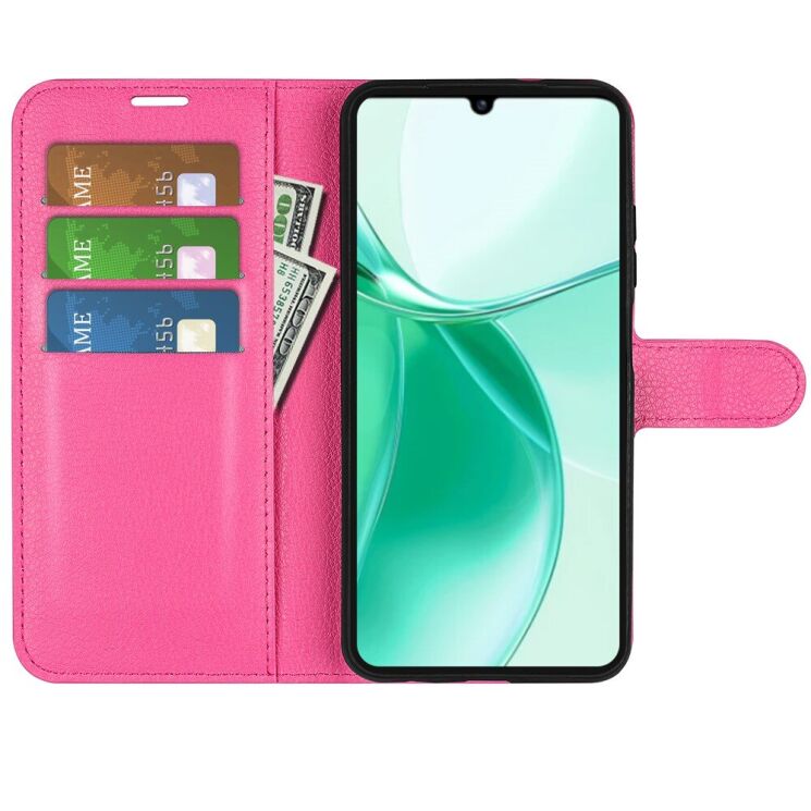 Чехол-книжка Deexe Book Type для ZTE Blade A35 - Rose: фото 2 из 9