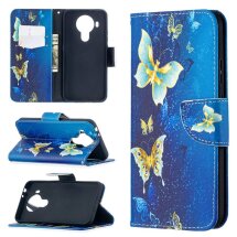 Чохол-книжка Deexe Color Wallet для Nokia 5.4 - Blue Butterfly: фото 1 з 9