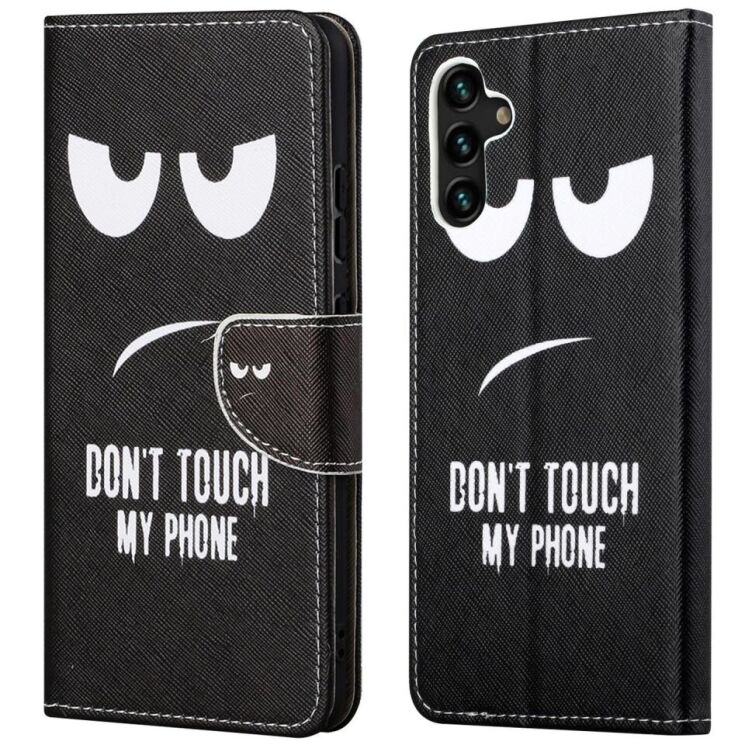 Чехол-книжка Deexe Color Wallet для Samsung Galaxy A04s (A047) / A13 5G (A136) - Don't Touch My Phone: фото 1 из 6