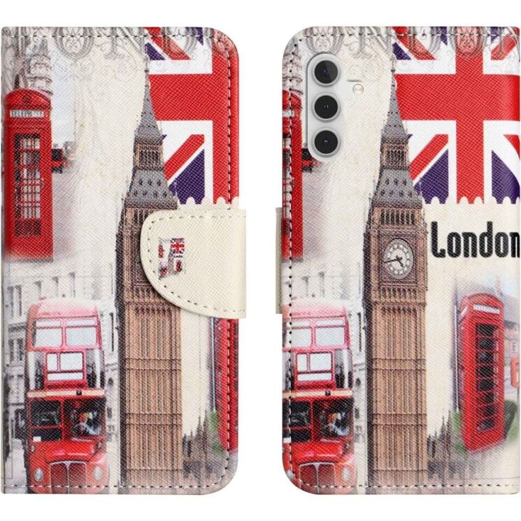 Чехол-книжка Deexe Color Wallet для Samsung Galaxy A14 (А145) - London Big Ben: фото 1 из 6