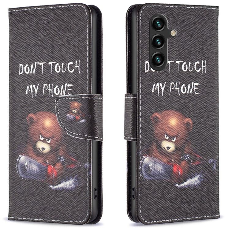 Чехол-книжка Deexe Color Wallet для Samsung Galaxy A16 (A165) - Bear: фото 1 из 7