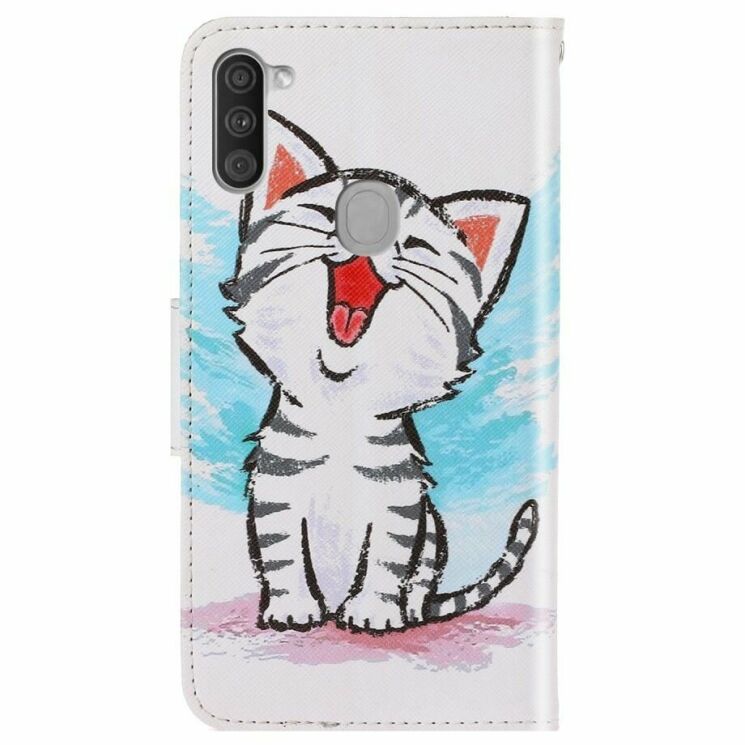 Чехол-книжка Deexe Color Wallet для Samsung Galaxy M11 (M115) - Happy Cat: фото 2 из 5