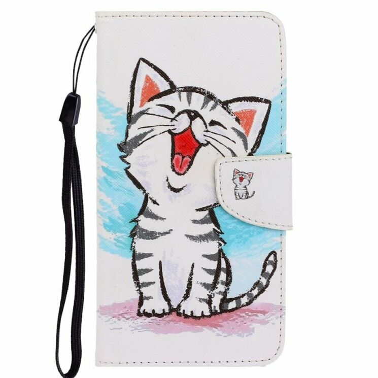 Чехол-книжка Deexe Color Wallet для Samsung Galaxy M11 (M115) - Happy Cat: фото 1 из 5
