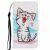 Чехол-книжка Deexe Color Wallet для Samsung Galaxy M11 (M115) - Happy Cat: фото 1 из 5