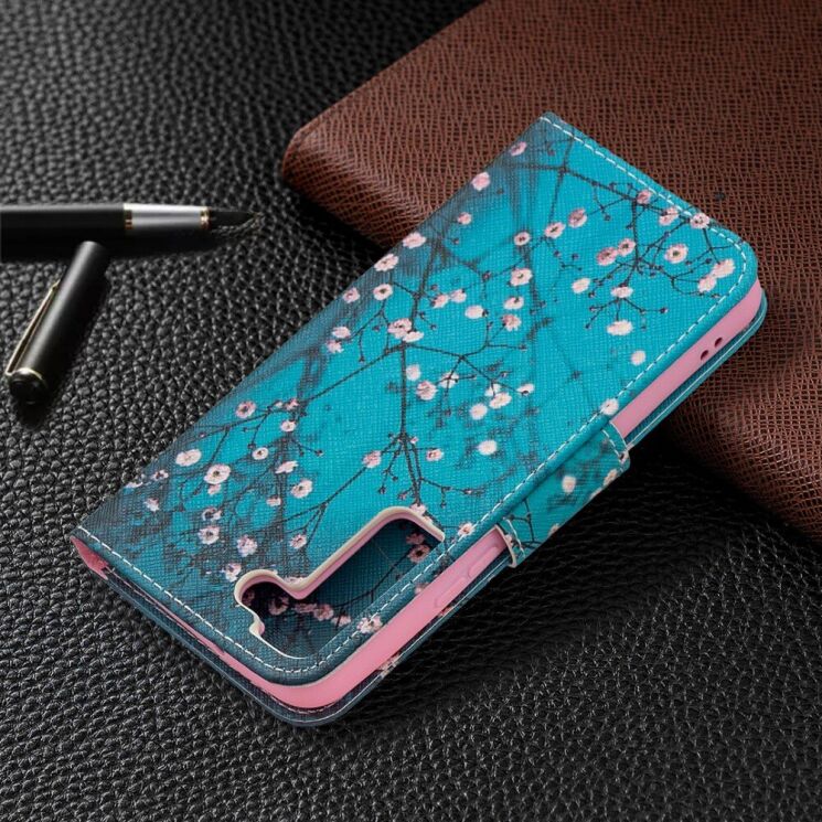 Чехол-книжка Deexe Color Wallet для Samsung Galaxy S22 (S901) - Plum Blossom: фото 5 из 8