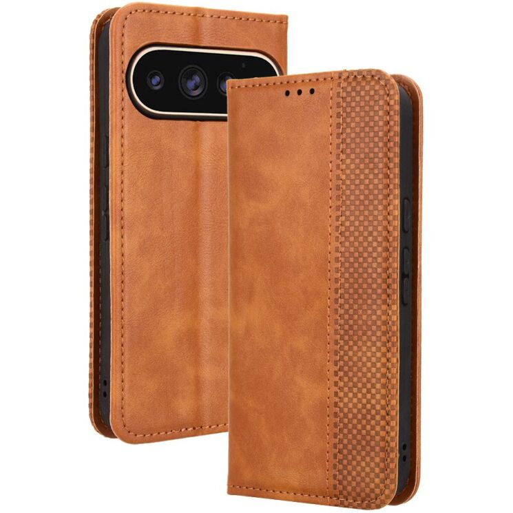 Чохол-книжка Deexe Retro Style для Google Pixel 11 / 11 Pro - Brown: фото 8 з 19