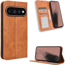 Чохол-книжка Deexe Retro Style для Google Pixel 11 / 11 Pro - Brown: фото 1 з 19