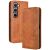 Чохол-книжка Deexe Retro Style для Infinix Hot 70 Pro - Brown: фото 1 з 18