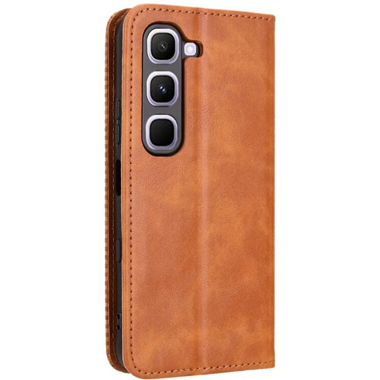 Чохол-книжка Deexe Retro Style для Infinix Hot 70 Pro - Brown: фото 7 з 18