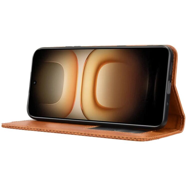 Чохол-книжка Deexe Retro Style для Infinix Hot 70 Pro - Brown: фото 6 з 18