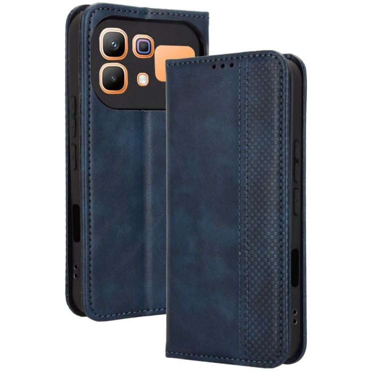 Чохол-книжка Deexe Retro Style для Infinix Note 60 / 60 Pro - Blue (409302L) Чохол-книжка Deexe Retro Style для Infinix Note 60 / 60 Pro - Blue: фото 7 з 18