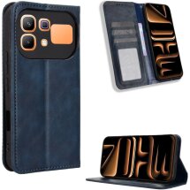 Чохол-книжка Deexe Retro Style для Infinix Note 60 / 60 Pro - Blue: фото 1 з 18