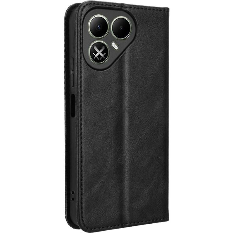 Чехол-книжка Deexe Retro Style для TECNO Pova 8 - Black: фото 8 из 19