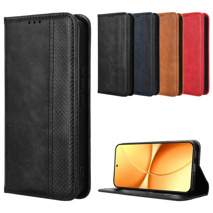 Чохол-книжка Deexe Retro Style для Xiaomi Poco X8 Pro Max - Black: фото 9 з 20