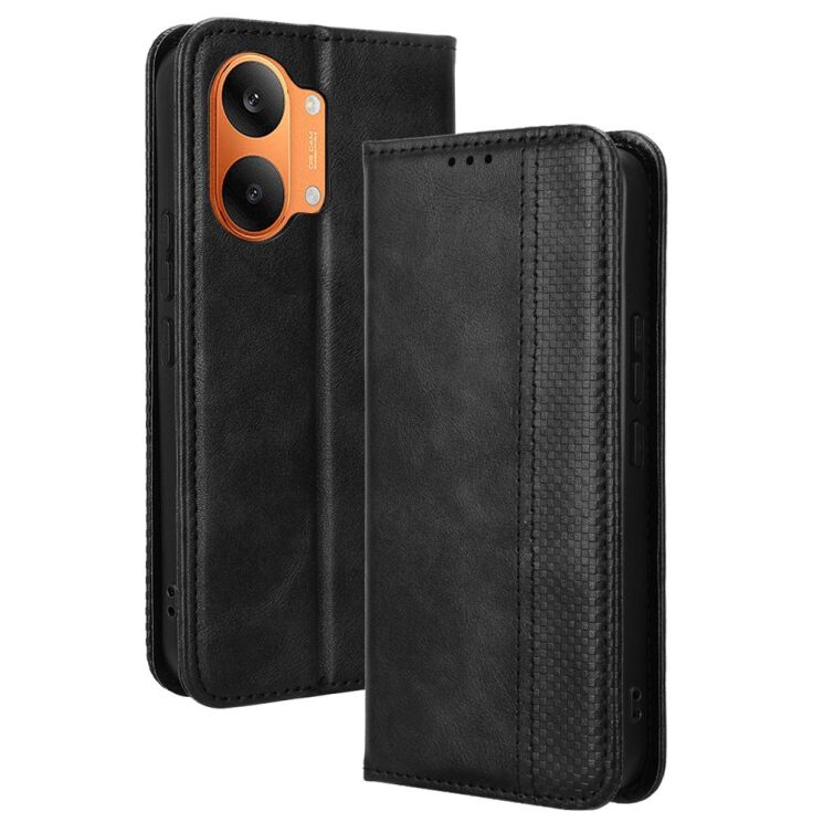 Чохол-книжка Deexe Retro Style для Xiaomi Poco X8 Pro Max - Black: фото 8 з 20