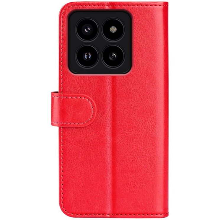 Чехол-книжка Deexe Wallet Style для Xiaomi 14 Pro - Red: фото 5 из 7